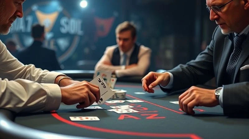 NL50牌局讨论:SB用AK在河牌弃牌给KQ,正确还是过度?