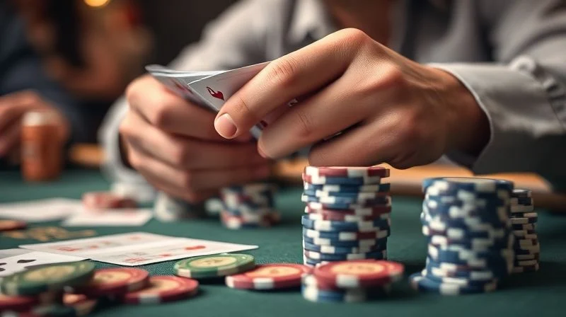 现场5/5/10 PLO:转牌拿到顶两对+卡顺,该跟注吗?
